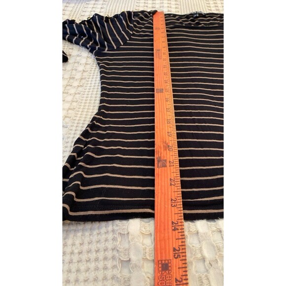 Striped Black and White Women's Top - Picture 10 of 11